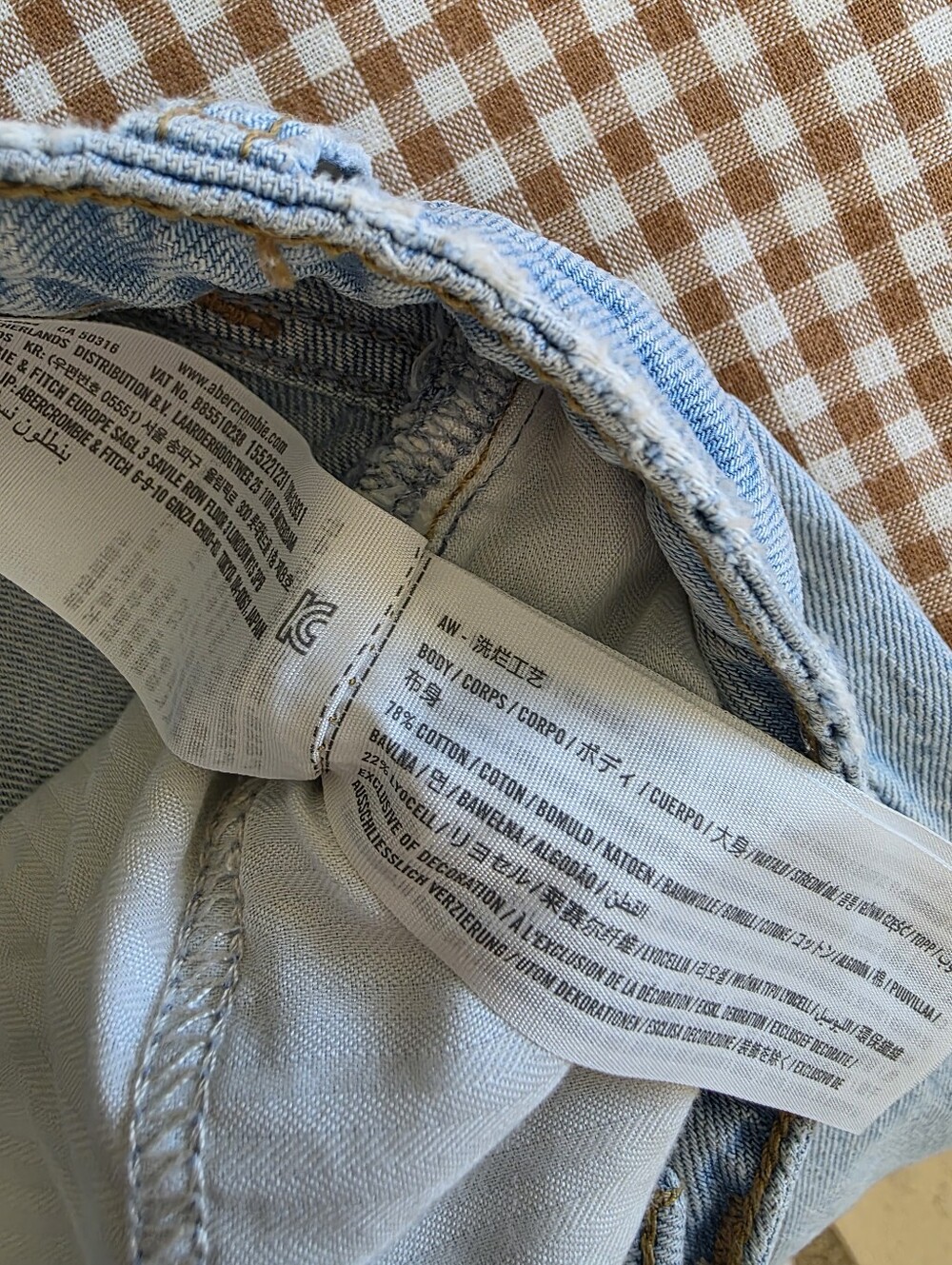 Abercrombie The Loose High Rise Jeans 27/4 short - Picture 7 of 7